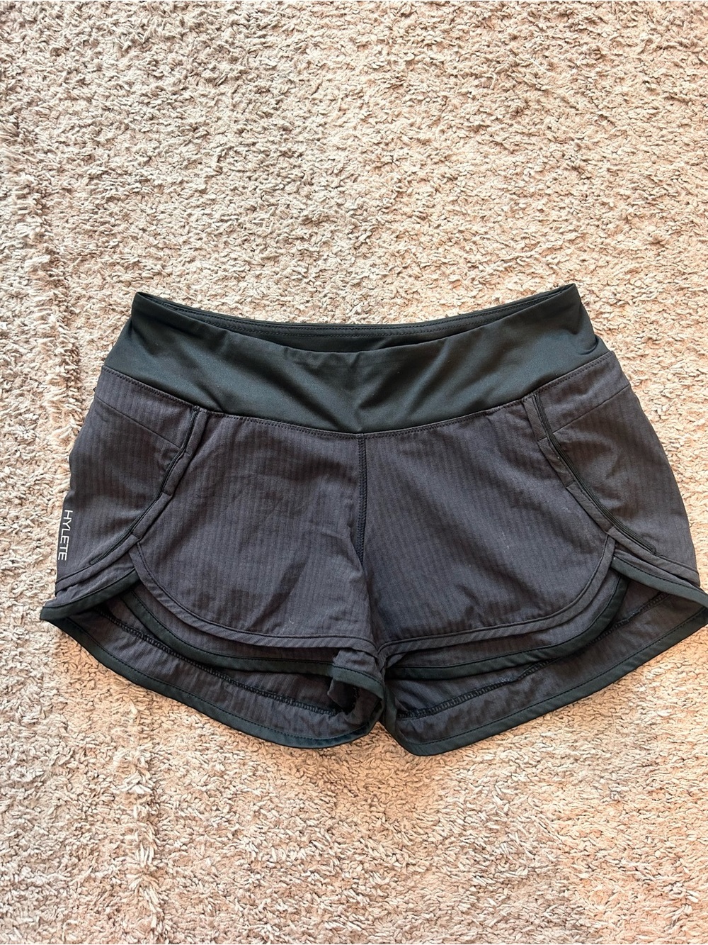 Hylete Black Women's Layered Athletic Shorts